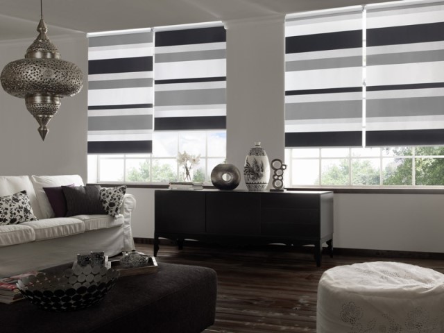 Рулонные шторы зебра